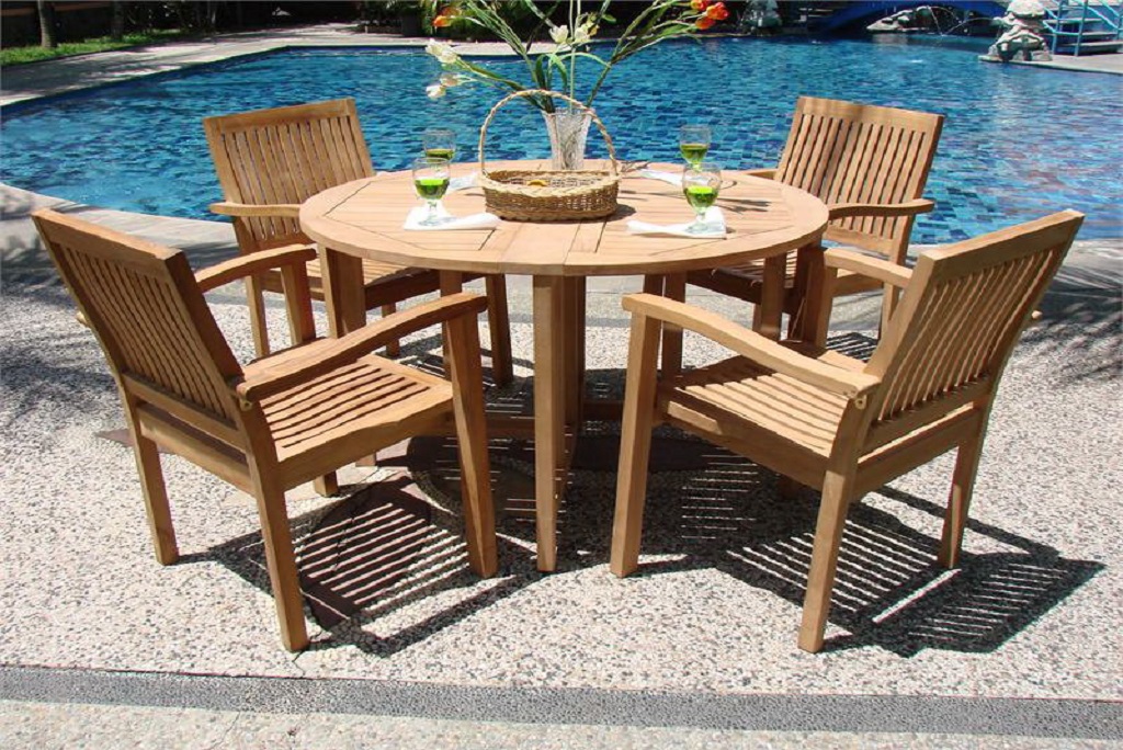 Giantex Rattan Style Outdoor Patio Bar Table