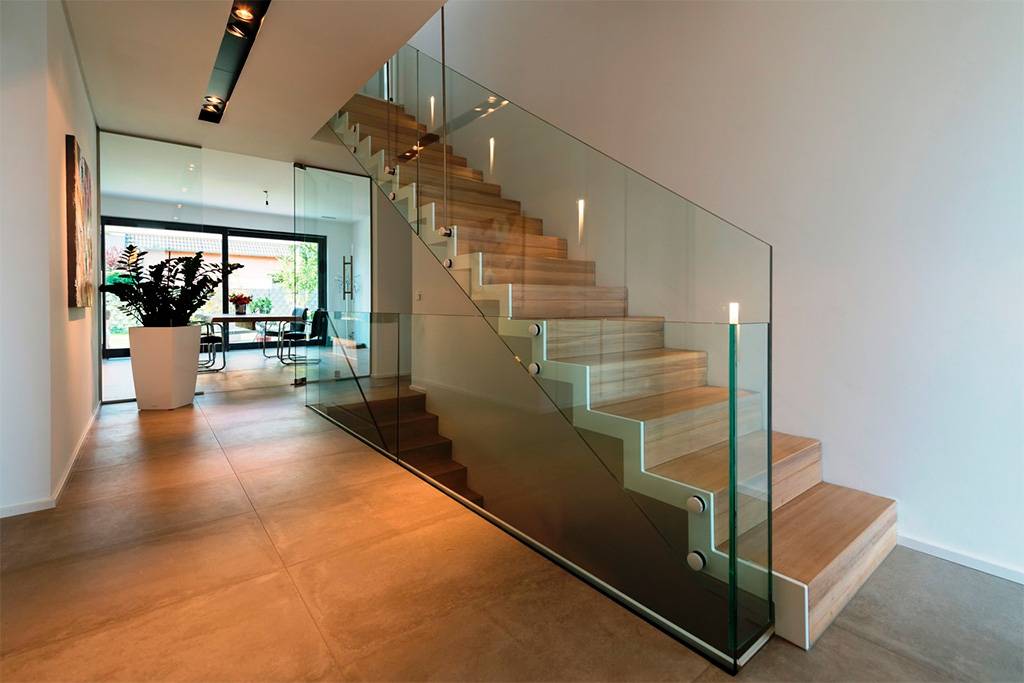 Glass stairs