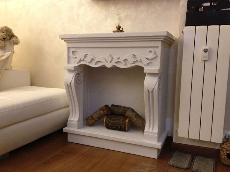 faux fireplace